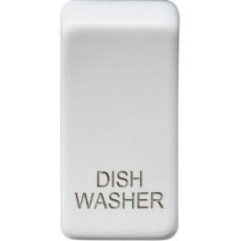 Knightsbridge GDDISHMW Grid Matt White DISHWASHER Switch Cover image