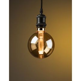 Knightsbridge LU3AGL LUNA Amber 3W 125lm 1800K Non-Dimmable LED E27 Globe Retro Lamp image