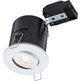 Knightsbridge VFCFTW White IP20 35W Max 91mm Dimmable LED GU10 Fire-Rated Tilt Downlight image