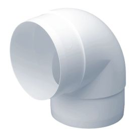 National Ventilation MONV300 Monsoon White 90 Degree Bend for Round Pipe 100mm image