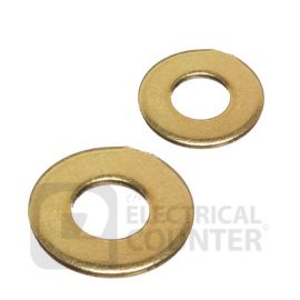 Olympic Fixings 216-355-080 Brass M4 Machine Washers  (100 Pack, 0.02 each) image