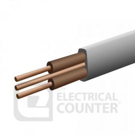 Pitacs 6242Y1.5BR-100m Brown & Brown Core 1.5mm 6242Y Twin & Earth Cable - 100m image