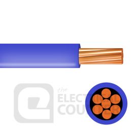 Pitacs 6491B10.0BL-100m Blue Single Core Low Smoke, Zero Halogen 6491B 10.0mm Cable - 100m image