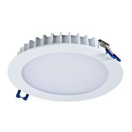 Round Ultra-Slim White Dimmable LED Downlight 8W 3000K Warm White