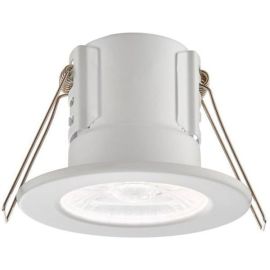 Saxby 73786 ShieldECO White IP65 4W 500lm 4000K 57mm Dimmable Fire Rated Downlight image