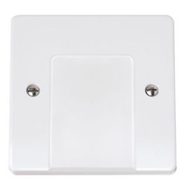 Click CCA017 Curva White Plastic 20A Flex Outlet Plate