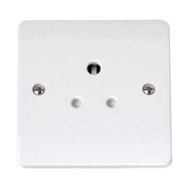 Click CCA038 Curva White Plastic 5A Round Pin Socket