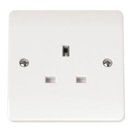 Click CMA030 Polar White Mode 1 Gang 13A Unswitched Socket image