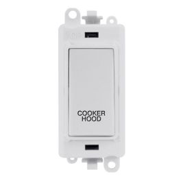 Click GM2018PW-CH GridPro White 20AX 2 Pole COOKER HOOD Switch Module - White Insert