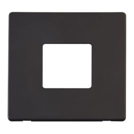 Click SCP402BK MiniGrid Black Screwless 1 Gang 2 Aperture Definity Unfurnished Front Plate image