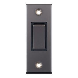 Selectric DSL479 5M Black Nickel 1 Gang 10A 2 Way Architrave Switch image