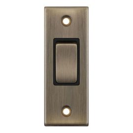 Selectric DSL679 5M Antique Brass 1 Gang 10A 2 Way Architrave Switch