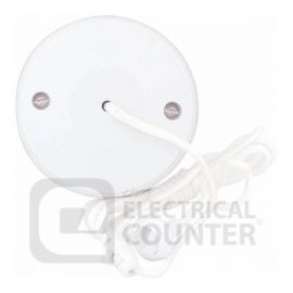 Selectric LG1731 Square White 10AX 2 Way Ceiling Pull Switch image