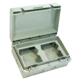 Selectric SS65-DG Seal IP65 2 Gang Dual Unpopulated Heavy Duty Universal Accessory Box image