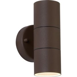 Searchlight SLI-5008-2RUS-LED Metro Rust Brown IP44 2x3W GU10 540lm 3000K Outdoor Wall Light