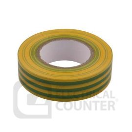 Unicrimp 1933YG Yellow and Green Flame Retardant PVC Insulation Tape 19mm x 33m image