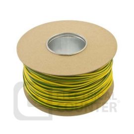 Unicrimp QES2 Green and Yellow PVC 2mm Earth Cable Sleeving 100m image