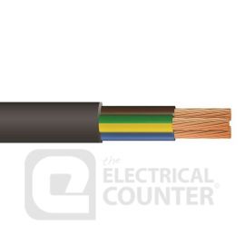 Pitacs 3183Y 1.0MM 50M BK Black 3 Core Round Flexible 3183Y 1.0mm Cable - 50m image