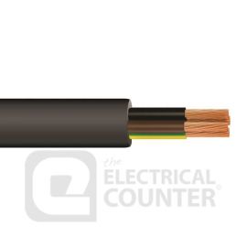 Pitacs 3184Y 1.5MM 50M BK Black 4 Core Round Flexible 3184Y 1.5mm Cable - 50m image