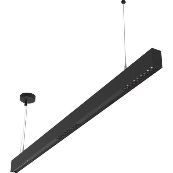 Ansell AHUMLED4/CW Humber Black 22W LED 1900lm 4000K 1200mm Suspended Linear