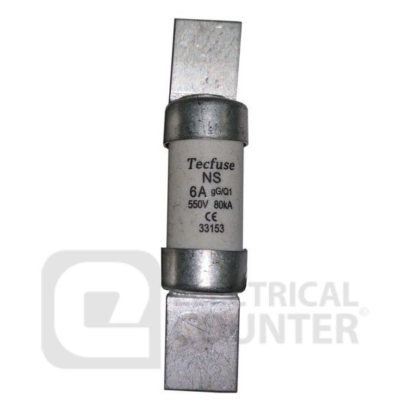 Deligo FNS6  Offset Bladed Tag F1 Type HRC NS6 Fuse 6A