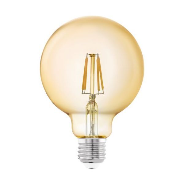 EGLO 11522 4W 2200K E27 G95 Retro Filament Amber LED Lamp