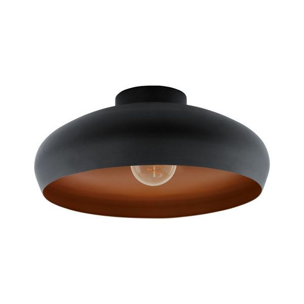 Mogano Black and Copper Ceiling Light 60W E27 IP20