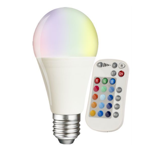 ELD Lighting GLS10-RGBWW 10W RGB Plus 3000K ES E27s GLS LED Lamp