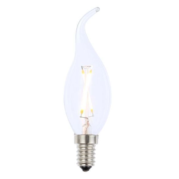 Forum INL-C35L-LED-SES-CLR 2W 2200K SES Vintage Clear Bent Tip Candle Filament LED Lamp