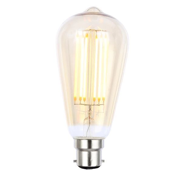 Forum INL-ST64-LED-BC-TNT 6W 2200K ST64 BC Vintage Tinted Dimmable Filament LED Lamp