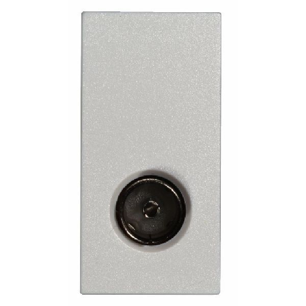 Hamilton MOD-TVW EuroFix White 25x50mm 1in-1out Non-Isolated Coaxial Outlet Module