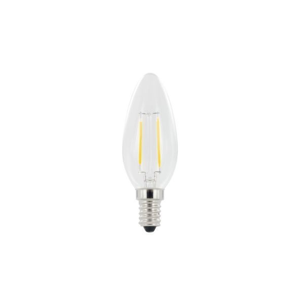 Integral LED ILCANDE14NC001 2.0W 2700K E14 Non-Dimmable Glass Omni Filament Candle LED Lamp