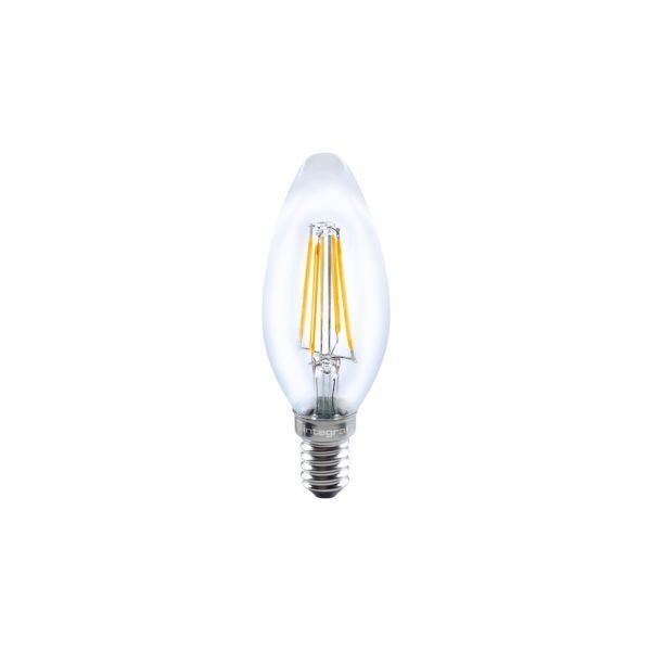 Integral LED ILCANDE14NC034 4W 2700K E14 Non-Dimmable Filament Candle LED Lamp