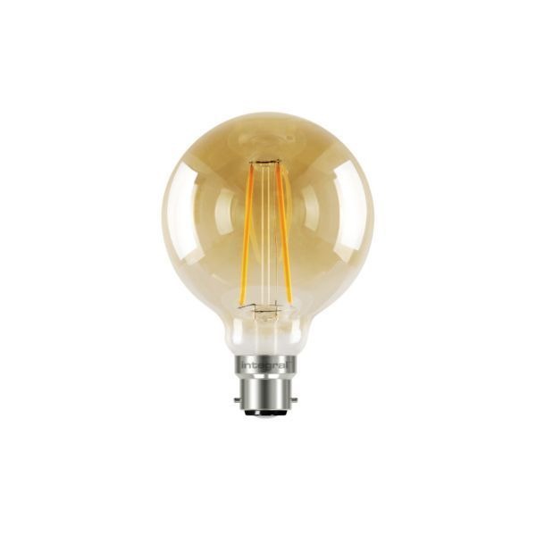 Integral LED ILGLOBB22N004 2.5W 1800K B22 G95 Decorative Sunset Filament Globe LED Lamp