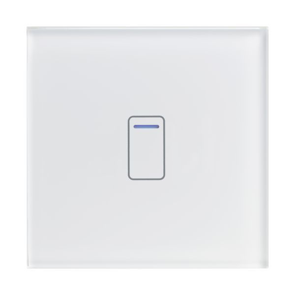 Retrotouch 01401 Crystal White 1 Gang 3-800W 2 Way and Intermediate Touch LED Light Switch