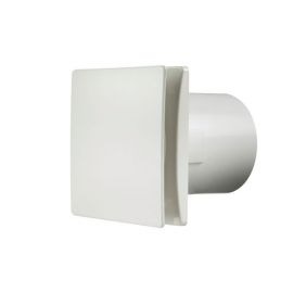 Manrose DECO100TW Rtdeco Axial White Fan 4 Inch 100mm Timer Model For Bathrooms And Toilets image